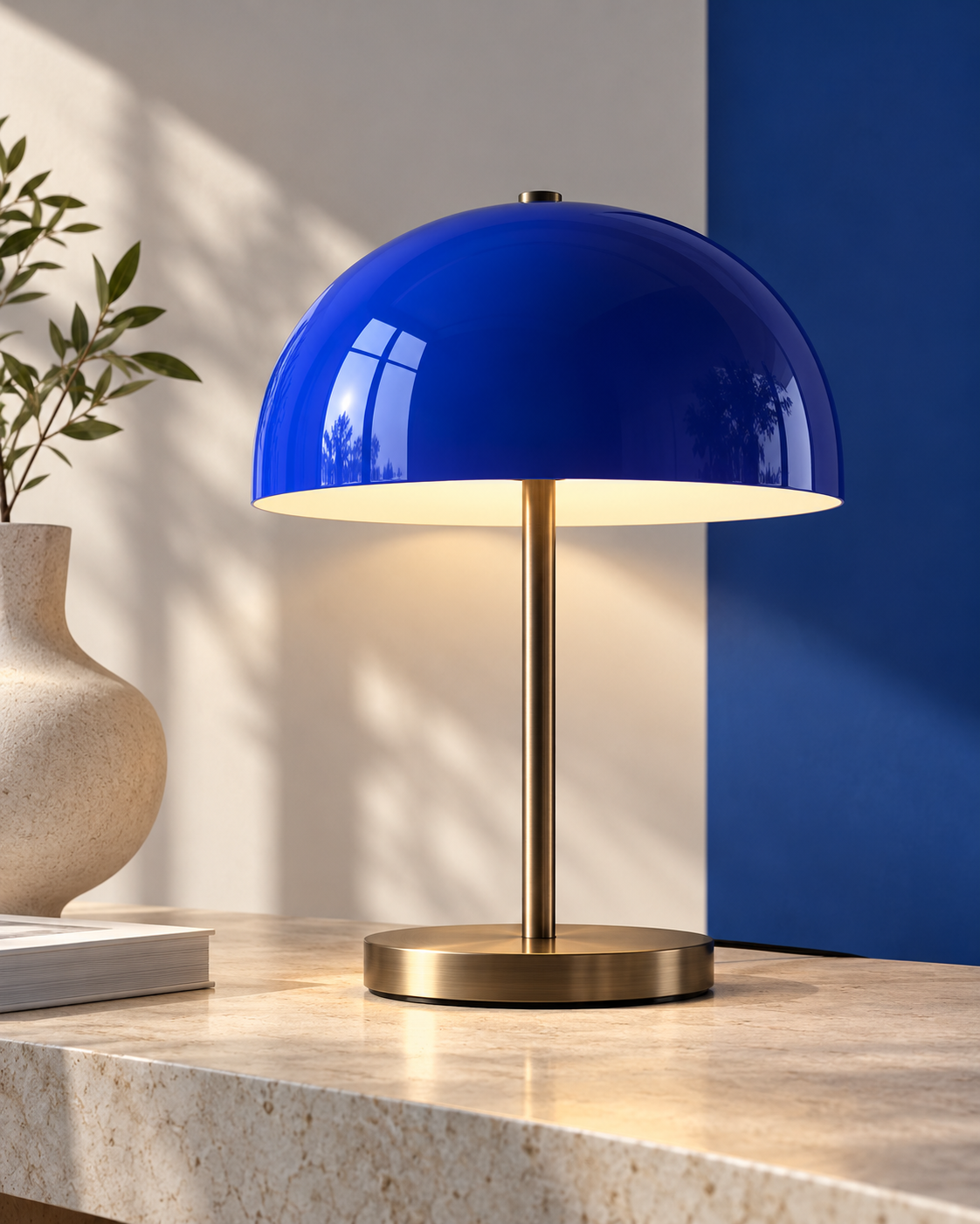 Cobalt Dome Lamp